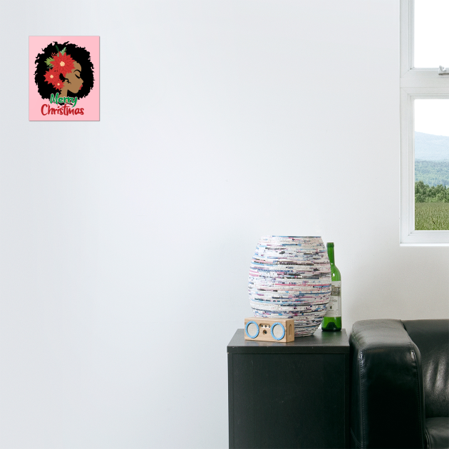 Merry Christmas, Black Woman by UrbanLifeApparel